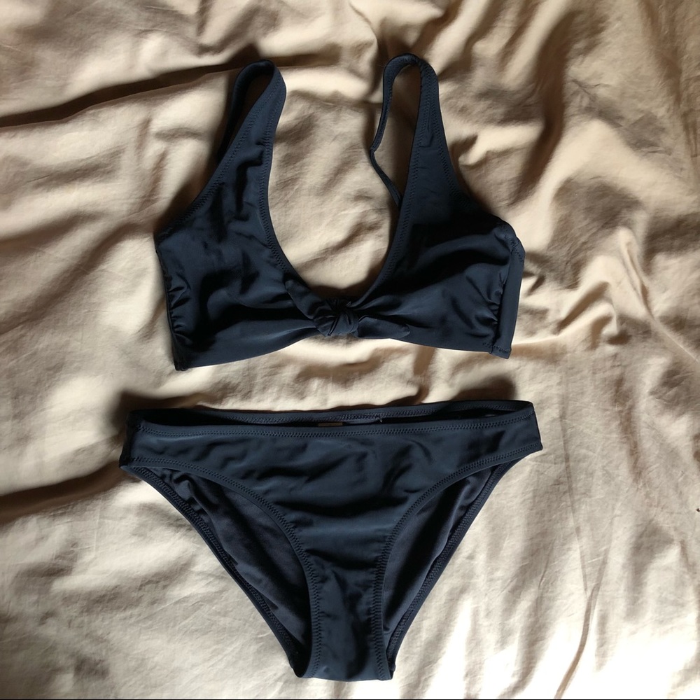 Old navy bikini set swimsuit black small